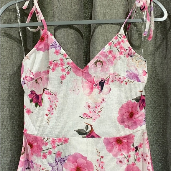 PARISIAN FLORAL PRINT  MINI DRESS - Picture 2 of 4